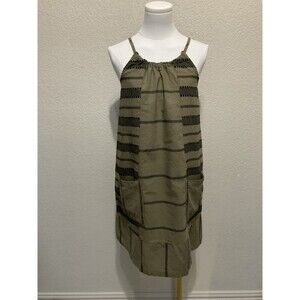 Old Navy, Women’s, Sundress, A-Line, Olive Green and Black Print, Size: S